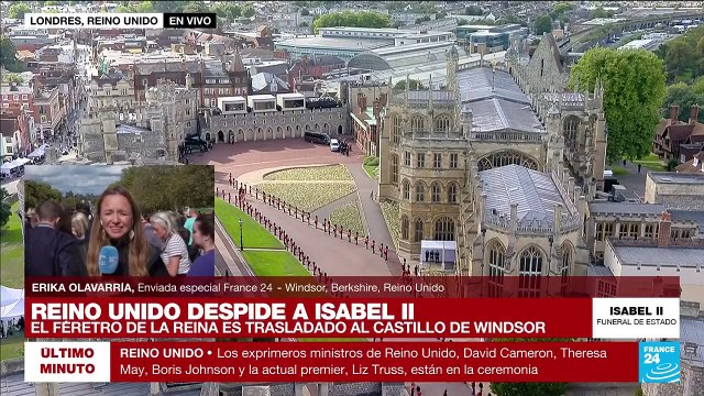 Informe desde Windsor: el féretro de Isabel II va en camino hacia el castillo de Windsor