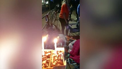 Woman spends birthday camping out for Queen's funeral