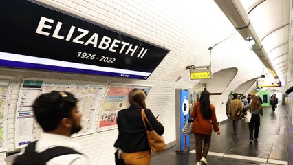 A Paris, une station de métro rebaptisée Elizabeth II le temps des funérailles de la reine