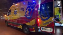 Conductor queda atrapado con un coche robado en las escaleras de un intercambiador madrileño