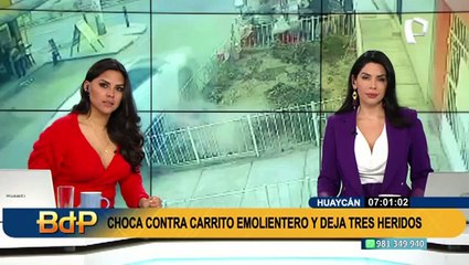 Huaycán: conductor ebrio arrolla un puesto de emoliente y deja tres heridas