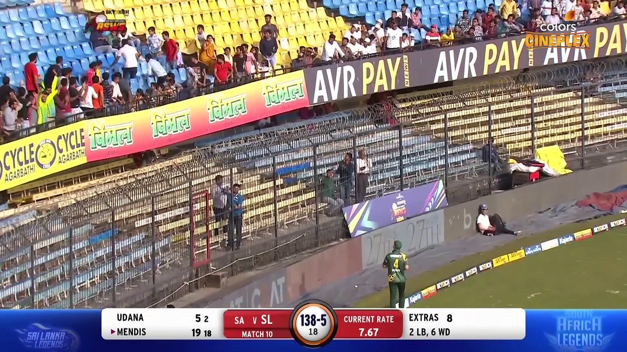 Sri Lanka Legends vs South Africa Legends - Full Match Highlights- Skyexch RSWS S2 - Colors Cineplex