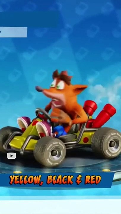 Yellow, Black & Red Paint Job - Crash Team Racing Nitro-Fueled