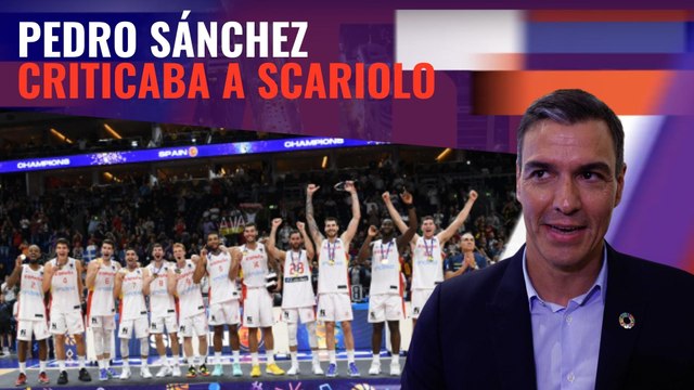 Sánchez felicita al entrenador de la selección de baloncesto al que hace poco criticaba