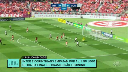 Com recorde de público, Inter e Corinthians empatam na ida da final do Brasileirão Feminino 19/09/2022 12:58:59
