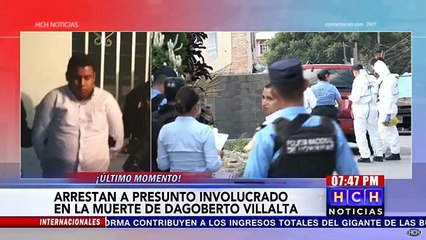 Arrestan a presunto involucrado en la muerte de Dagoberto Villalta
