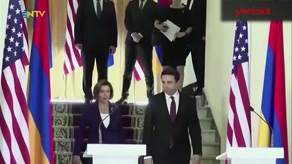 Ermenistan'daki Pelosi toplantısında rezillik