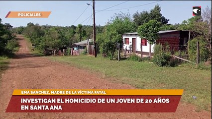 Investigan el homicidio de un joven de 20 años en Santa Ana