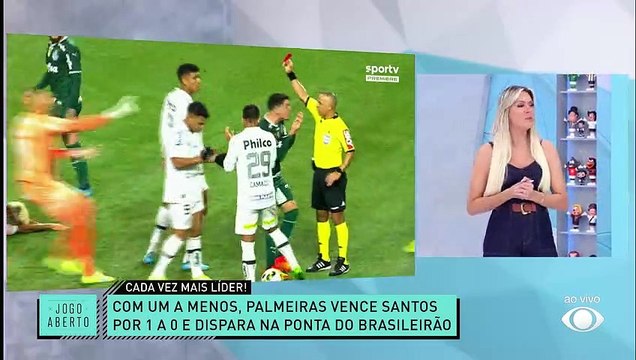 Debate Jogo Aberto: Triunfo do Palmeiras contra o Santos foi vitória de campeão ? Comentaristas analisam lances polêmicos 19/09/2022 13:33:54