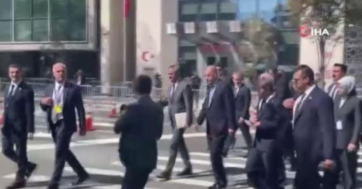 Cumhurbaşkanı Erdoğan, Türkevi'nden BM Genel Kurul Merkezi'ne geçti