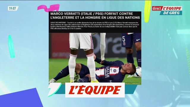 Verratti (PSG) déclare forfait avec l'Italie et rentre à Paris - Foot - Ligue des nations