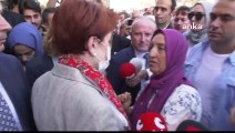 Meral Akşener'e dert yanan vatandaş: Biz ölüyoruz; açız, aç!