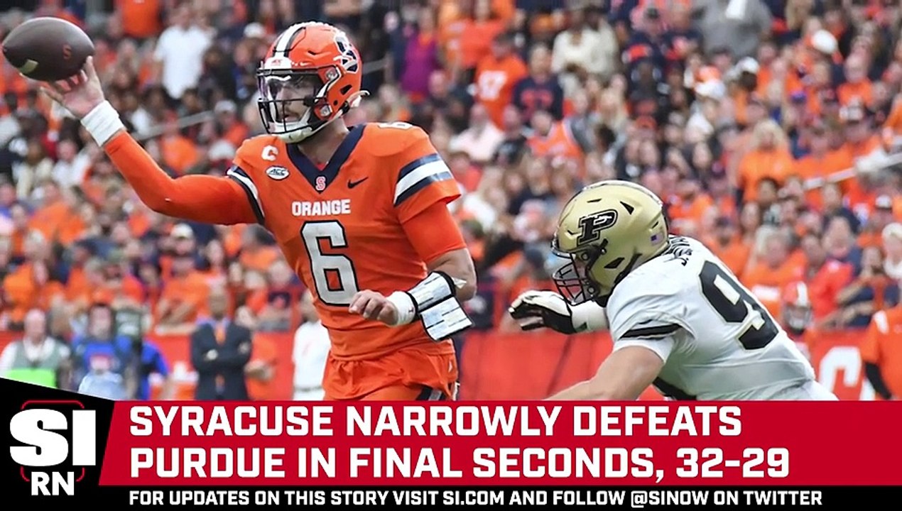 Syracuse Defeats Purdue video Dailymotion