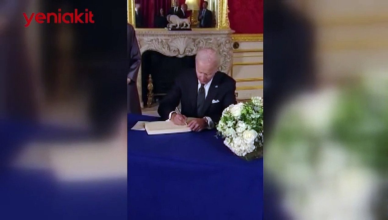 Kraliçe 2. Elizabeth'in cenazesinde Biden'ın hareketi gündem oldu!