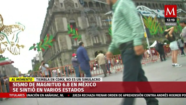 AMLO da mensaje tras sismo de magnitud 6.8 en México