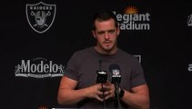 Derek Carr Reacts to the Raiders' Loss to the Cardinals