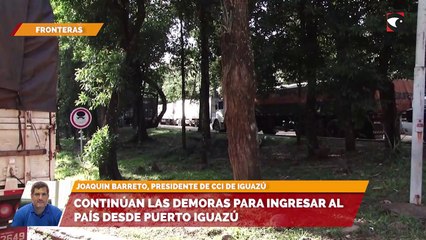 Скачать видео: Continúan las demoras para ingresar al país desde Puerto Iguazú