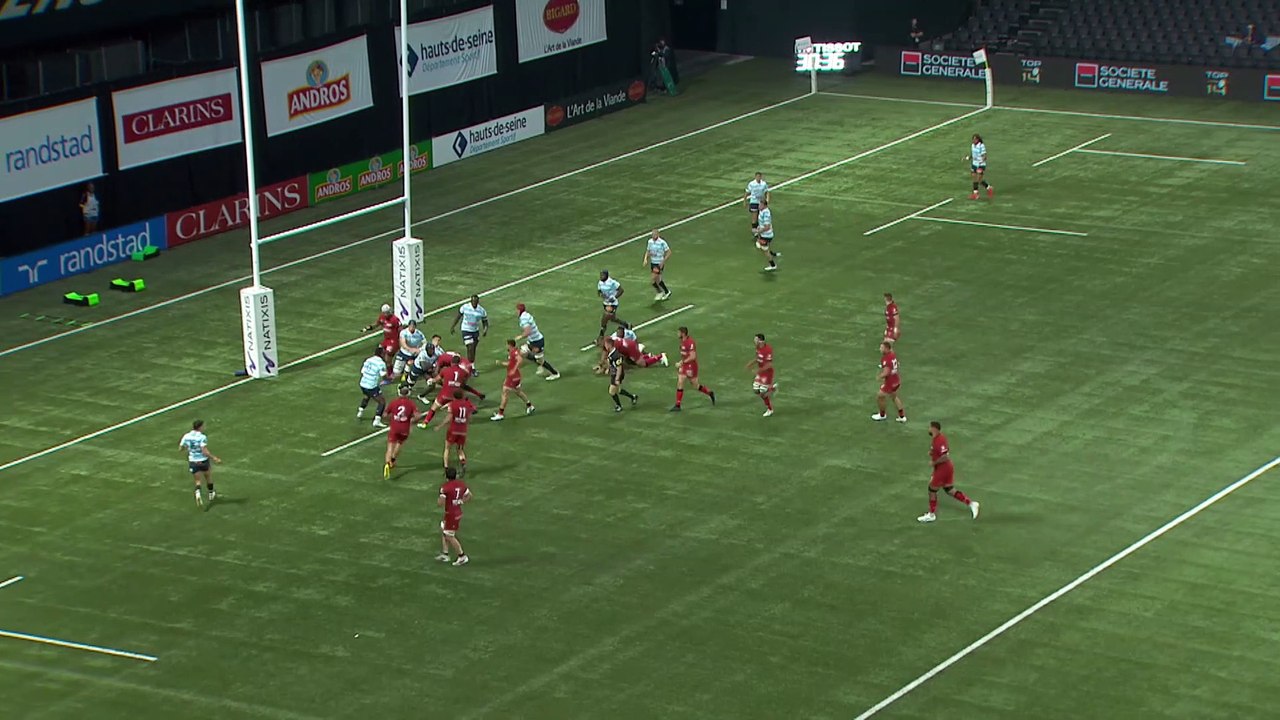 TOP 14 - Essai de Dylan CRETIN (LOU) - Racing 92 - LOU Rugby - Saison 2022/2023