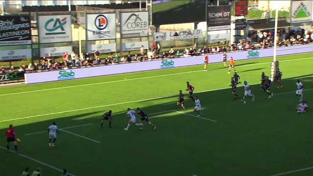 TOP 14 - Essai de Zach MERCER (MHR) - CA Brive - Montpellier Hérault Rugby - Saison 2022/2023
