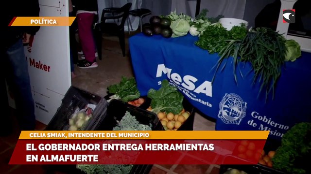 El gobernador entrega herramientas en Almafuerte