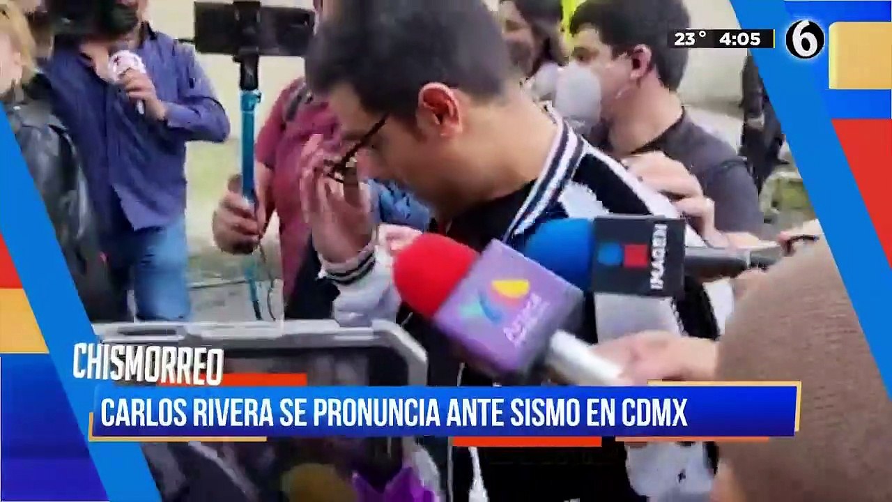 Carlos Rivera se pronuncia ante sismo en Cdmx