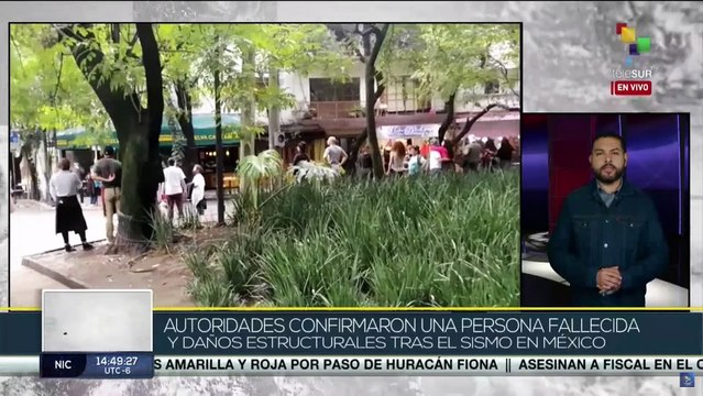 México reporta sismo de magnitud 7.7 grados en la escala Richter