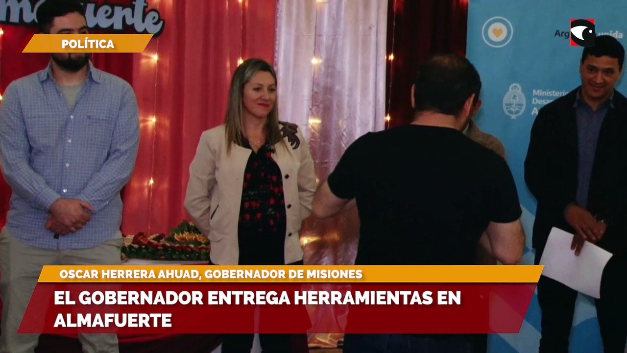 El gobernador entregó herramientas en Almafuerte