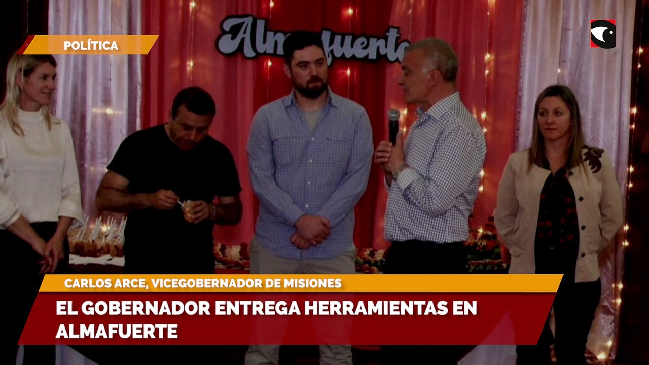 El gobernador entregó herramientas en Almafuerte