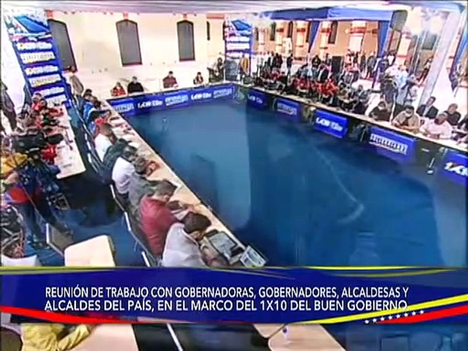 Presidente Nicolás Maduro lidera reunión de trabajo con Gobernadores y Alcaldes del país