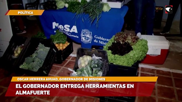El gobernador entregó herramientas en Almafuerte