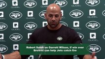 Robert Saleh on Garrett Wilson, If Jets Can Build on Win Over Browns