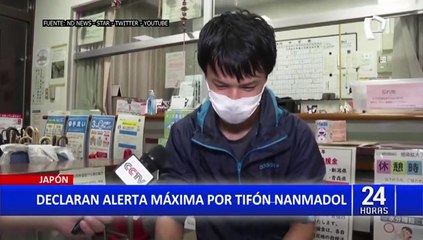 Japón: miles de evacuados por la llegada de tifón Nanmandol