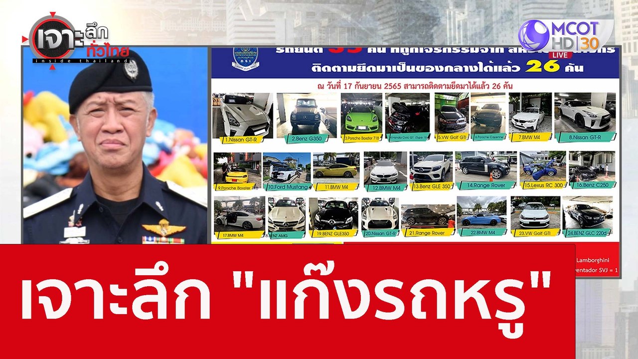 เจาะลึก..."แก๊งรถหรู" : เจาะลึกทั่วไทย (20 ก.ย....