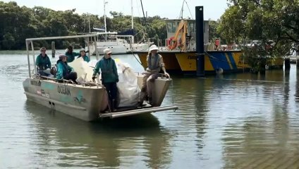 Flood damages causing tonnes of debris in Queensland