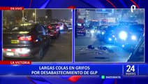La Victoria: reportan largas colas en grifos por desabastecimiento de GLP