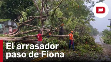El arrasador paso del huracán Fiona en República Dominicana
