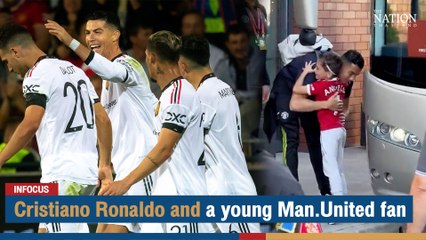 Cristiano Ronaldo and a young Man.United fan | The Nation