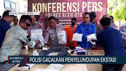 Penyelundupan 163 Ribu Butir Ekstasi di Gagalkan Polisi