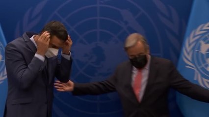 Sánchez se reúne en Nueva York con el secretario general de NU