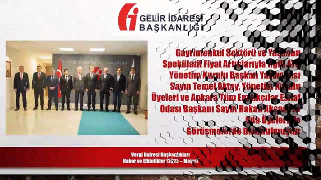 Mayıs ayına ilişkin Vergi Dairesi Başkanlıkları ile ilgili haber ve duyurularla ilgili video
