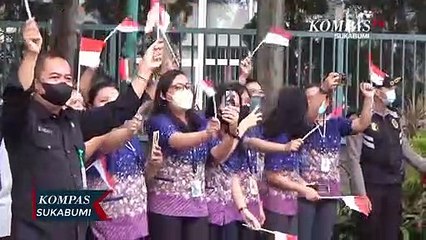 Ribuan Siswa Ikuti Kirab Merah Putih Bersama Habib Luthfi