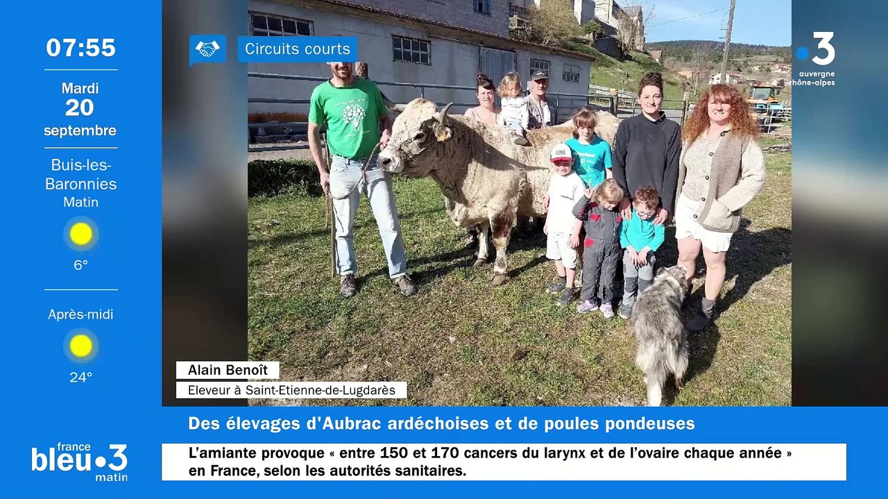 À Saint-Étienne-de-Lugdarès, le GAEC Benoit, ses élevages d'Aubrac ardéchois et de poules pondeuses plein air