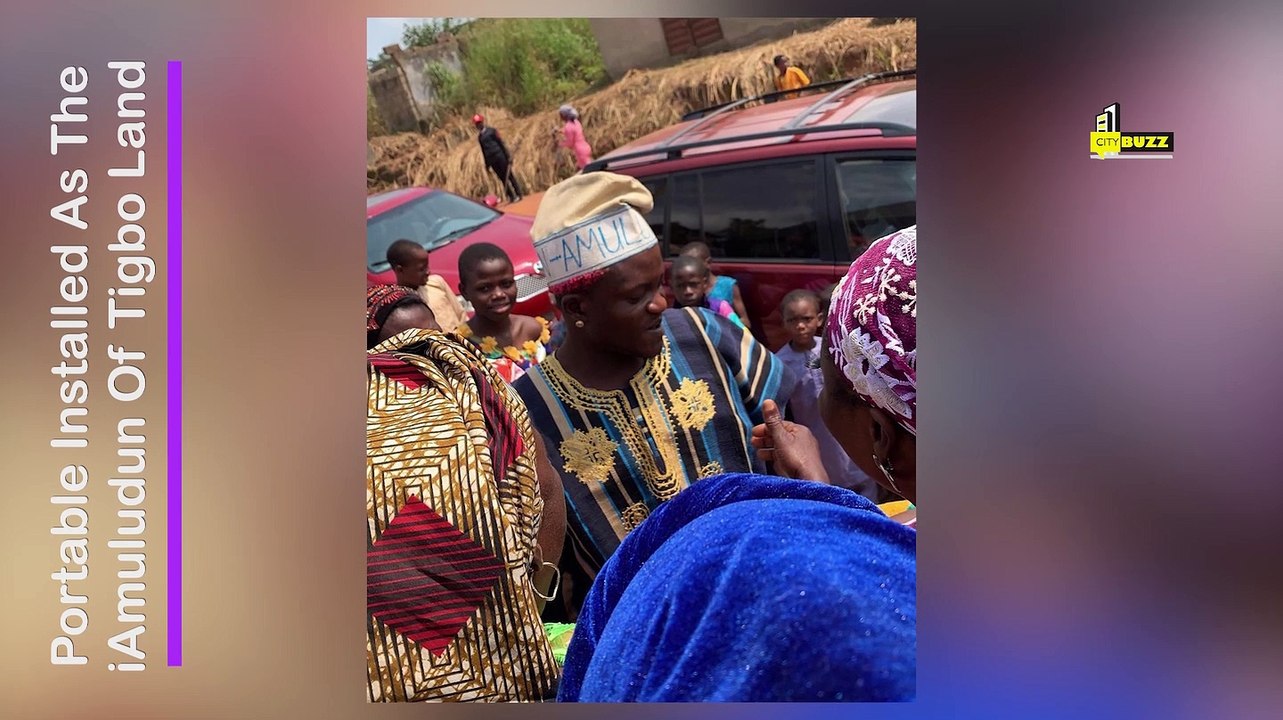 Obesere Performs As Portable Bags Chieftancy Title In Ogun State, Installed As Amuludun of Tigboland