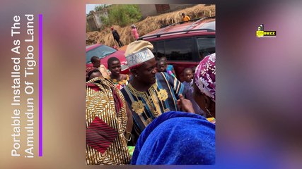 Obesere Performs As Portable Bags Chieftancy Title In Ogun State, Installed As Amuludun of Tigboland