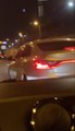 Ümraniye'de kadın sürücüyü sıkıştıran maganda kamerada