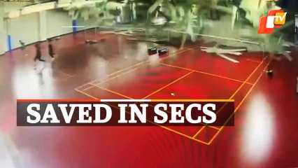 Taiwan Earthquake - Watch Stadium Roof Collapses; Players Run For Safety