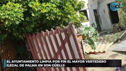El Ayuntamiento limpia por fin el mayor vertedero ilegal de Palma en Son Güells
