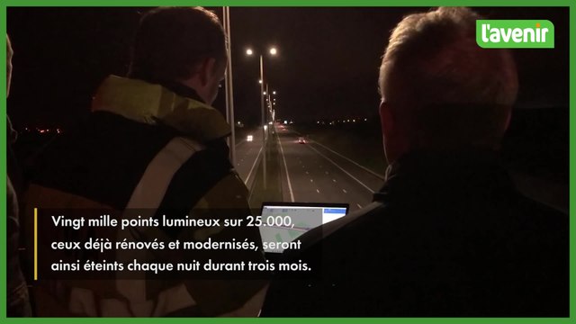 Une grande partie des autoroutes wallonnes plongées dans le noir