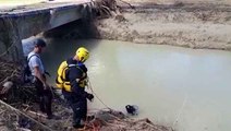 Alluvione nelle Marche, le ricerche di Mattia Luconi coi subacquei