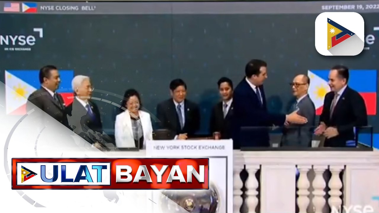Pres. Ferdinand R. Marcos Jr., inimbitahan sa New York Stock Exchange at hinikayat ang US investors na maglagak ng negosyo sa Pilipinas